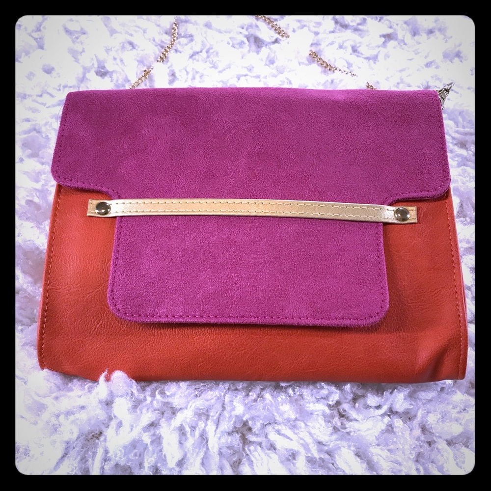 🛍3 FOR $25- COLOR BLOCK CROSSBODY/ CLUTCH 💕